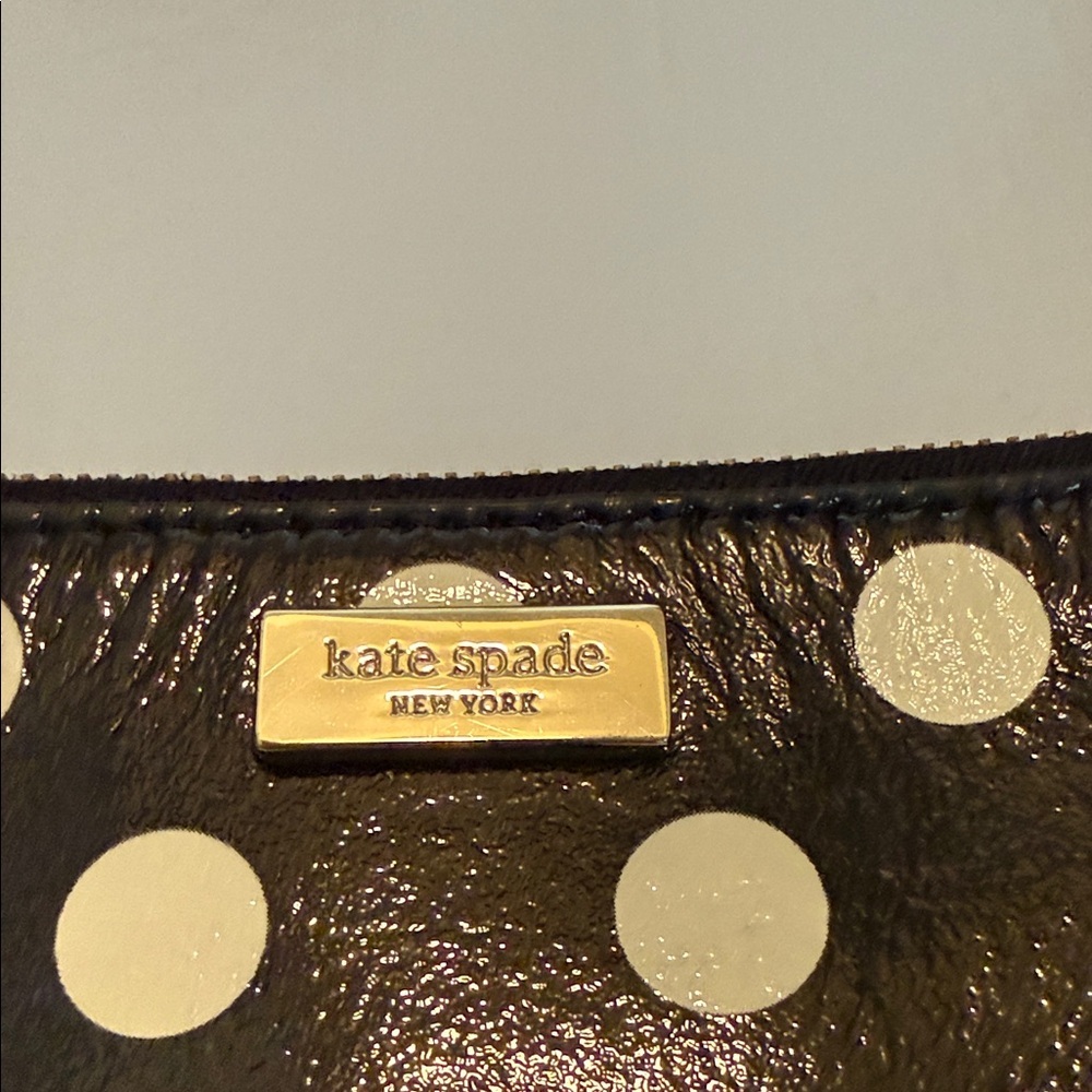 Kate Spade Black and White Polka Dot Wristlet - Picture 2 of 8